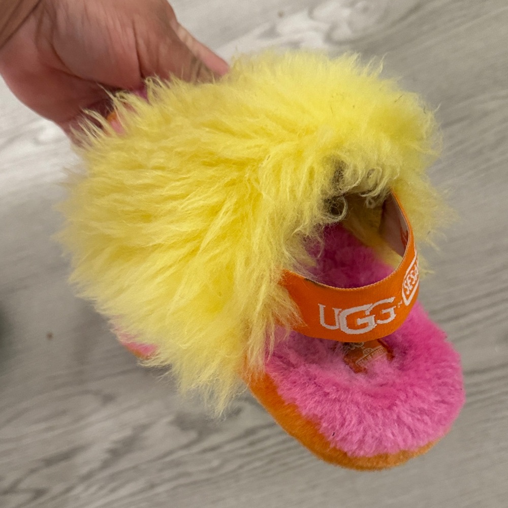 Colorful Fuzzy Slippers by UGG - Picture 2 of 9